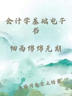 會(huì)計(jì)學(xué)基礎(chǔ)電子書