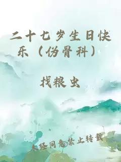 二十七歲生日快樂(lè)（偽骨科）